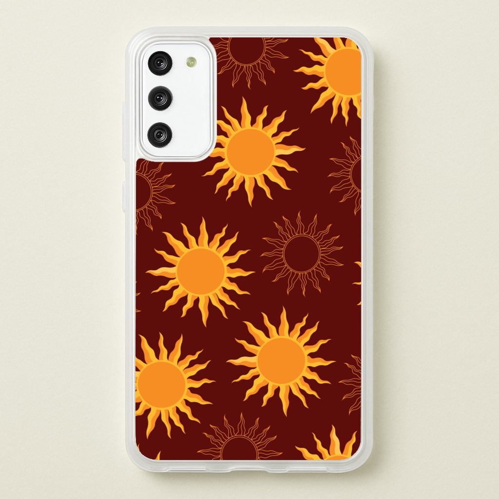 Vintage Sun Pattern - Goth Aesthetic Phone Case for Galaxy S20FE
