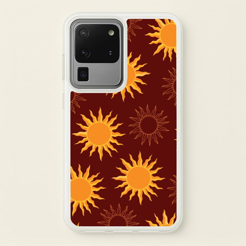 Vintage Sun Pattern - Goth Aesthetic Phone Case for Galaxy S20 Ultra