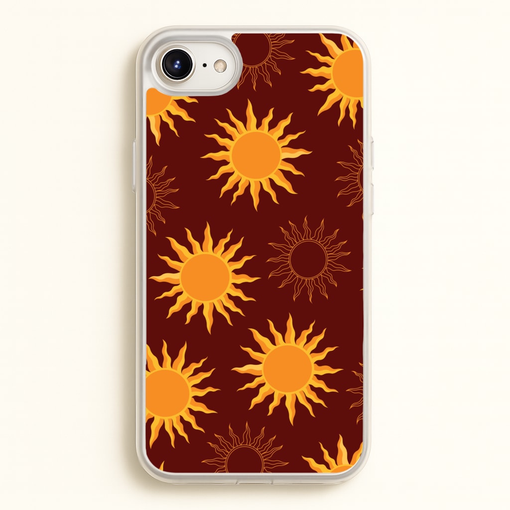Vintage Sun Pattern - Goth Aesthetic Phone Case for iPhone 6 / 7 / 8 / SE