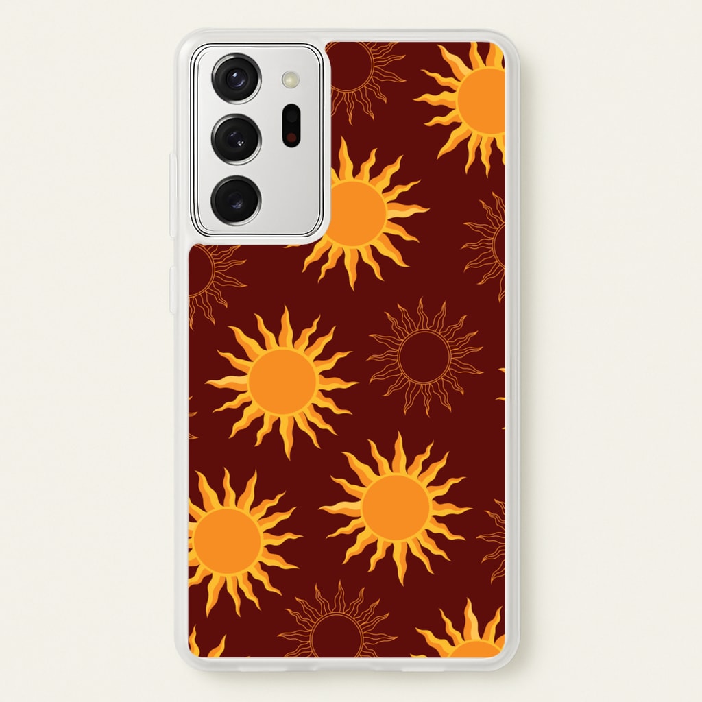 Vintage Sun Pattern - Goth Aesthetic Phone Case for Galaxy Note 20 Ultra