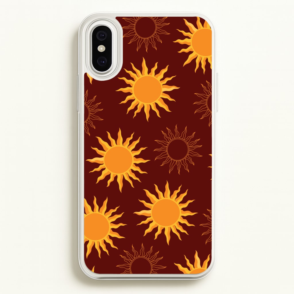 Vintage Sun Pattern - Goth Aesthetic Phone Case for iPhone XS Max
