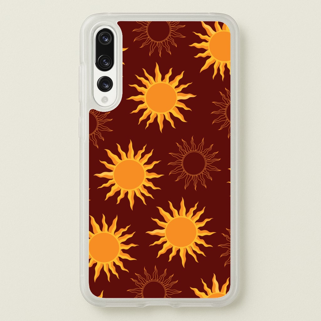 Vintage Sun Pattern - Goth Aesthetic Phone Case for Huawei P20 Pro