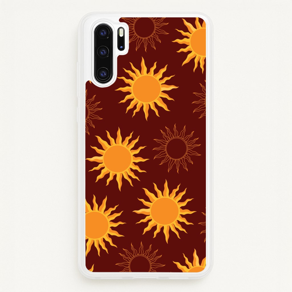 Vintage Sun Pattern - Goth Aesthetic Phone Case for Huawei P30 Pro
