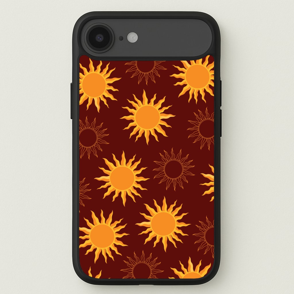Vintage Sun Pattern Phone Case for iPhone 17 Air