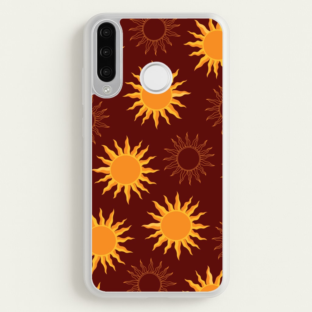 Vintage Sun Pattern - Goth Aesthetic Phone Case for Huawei P30 Lite