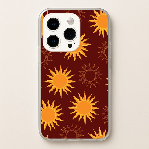 Vintage Sun Pattern - Goth Aesthetic Phone Case for iPhone 14 Pro Max