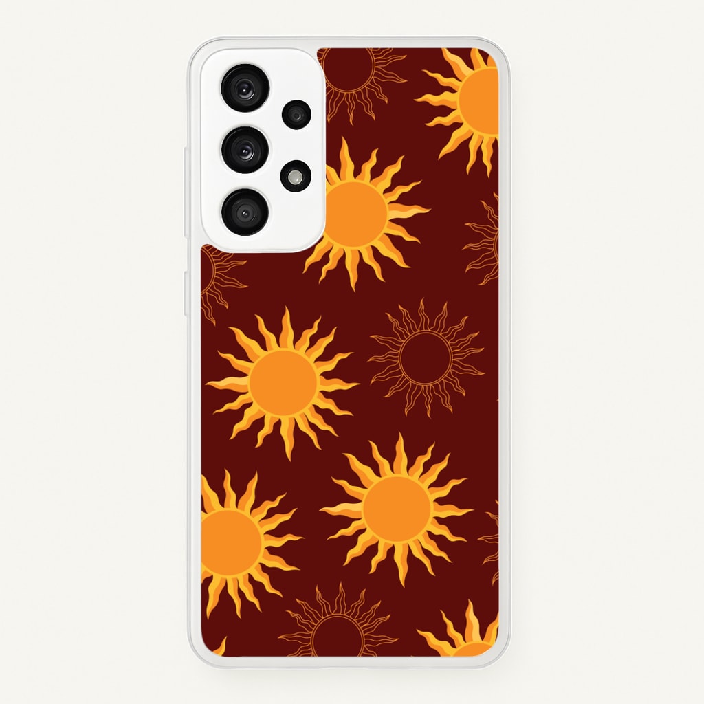 Vintage Sun Pattern - Goth Aesthetic Phone Case for Galaxy A33