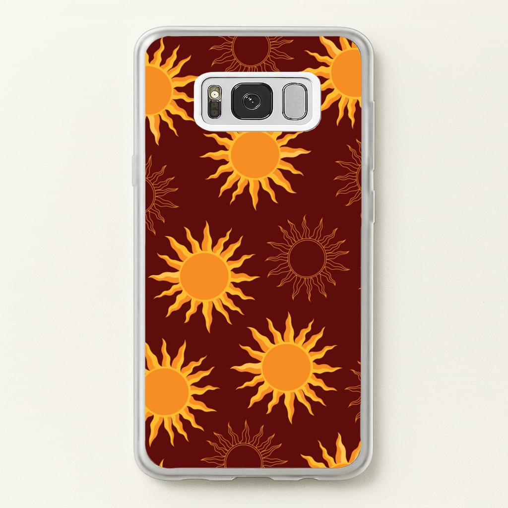Vintage Sun Pattern - Goth Aesthetic Phone Case for Galaxy S8