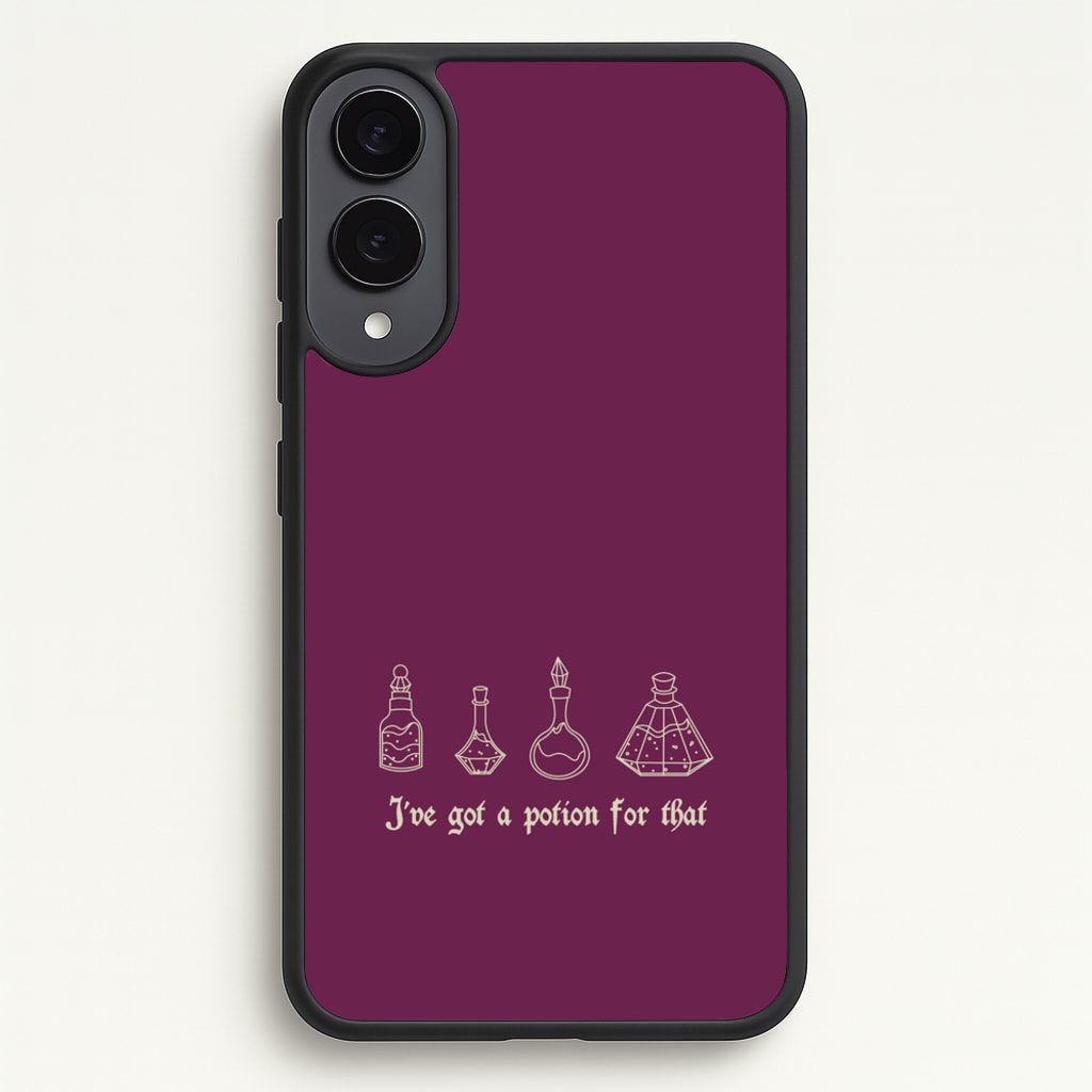 I've Got A Potion For You Dark Pink - Goth Aesthetic Phone Case for Galaxy S25 Edge