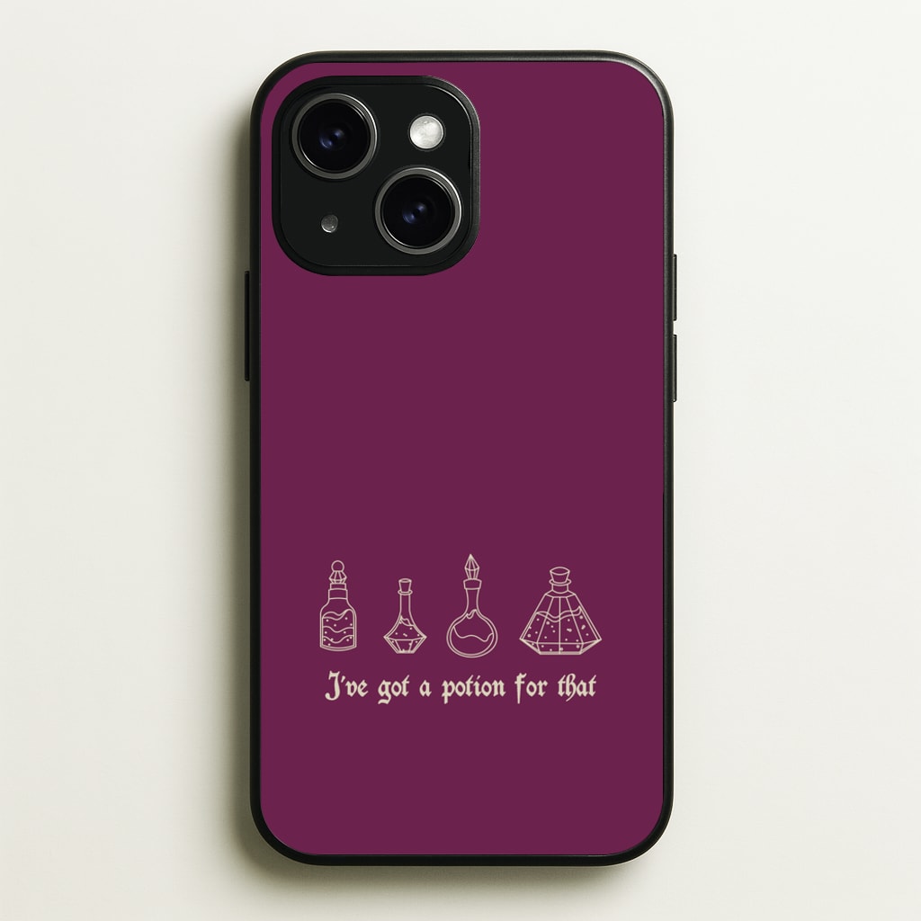 I've Got A Potion For You Dark Pink - Goth Aesthetic Phone Case for iPhone 14
