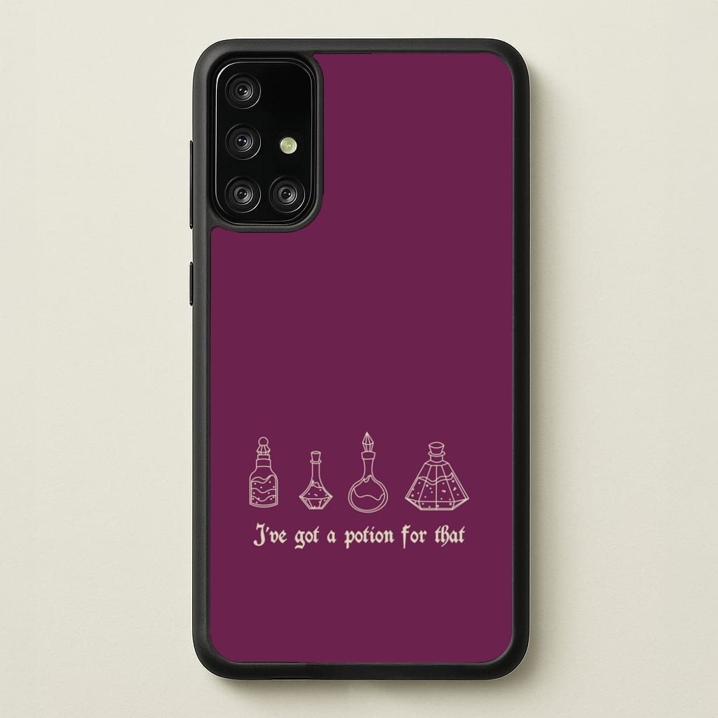 I've Got A Potion For You Dark Pink - Goth Aesthetic Phone Case for Galaxy A71