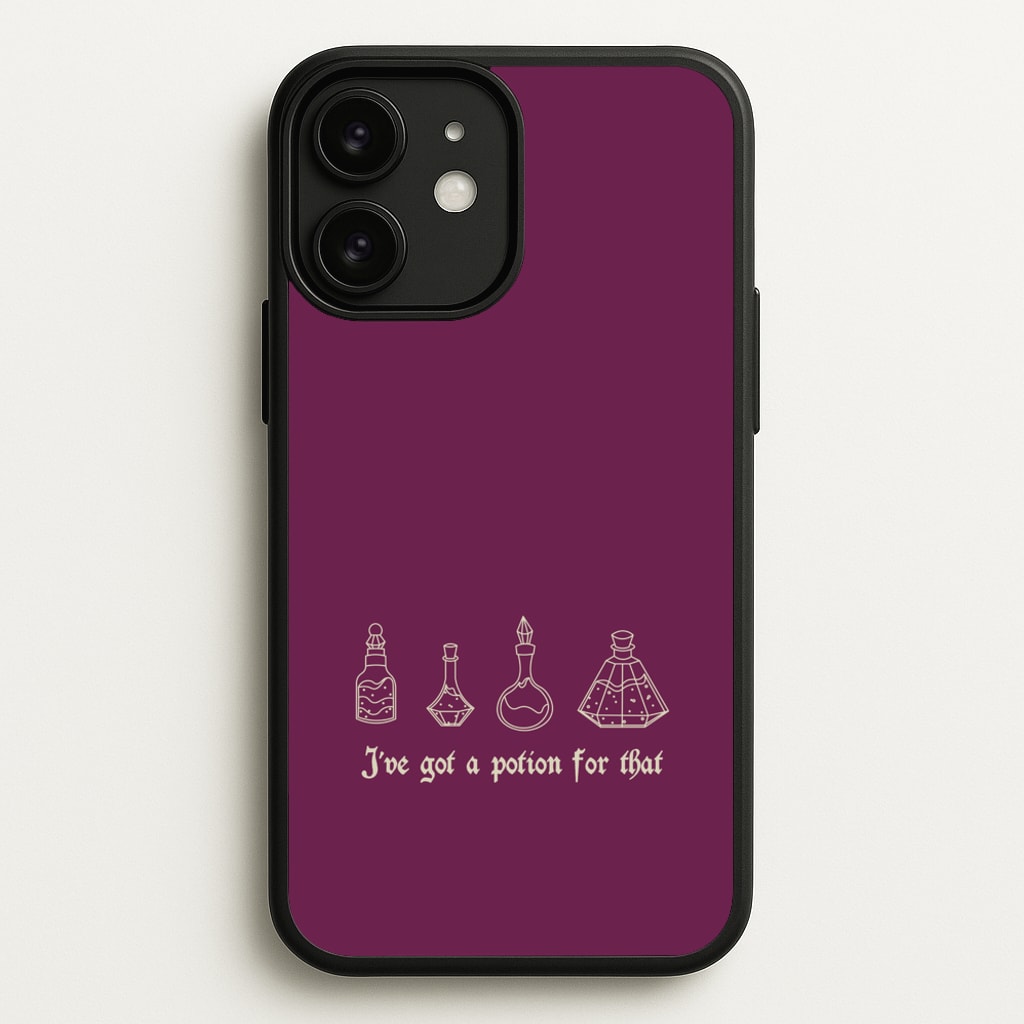 I've Got A Potion For You Dark Pink - Goth Aesthetic Phone Case for iPhone 11