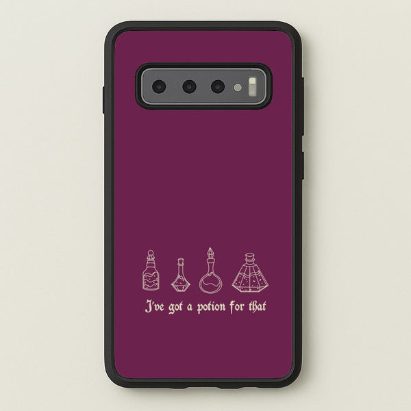 I've Got A Potion For You Dark Pink - Goth Aesthetic Phone Case for Galaxy S10