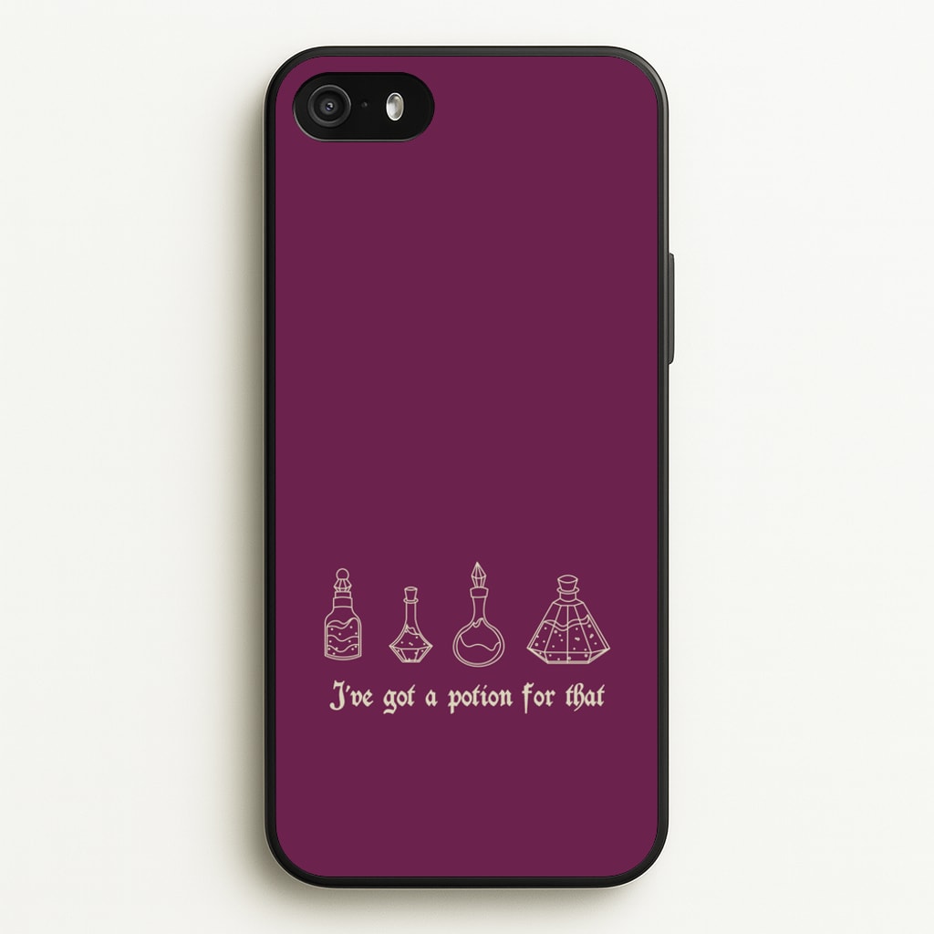 I've Got A Potion For You Dark Pink - Goth Aesthetic Phone Case for iPhone 5 / 5s / SE 2016