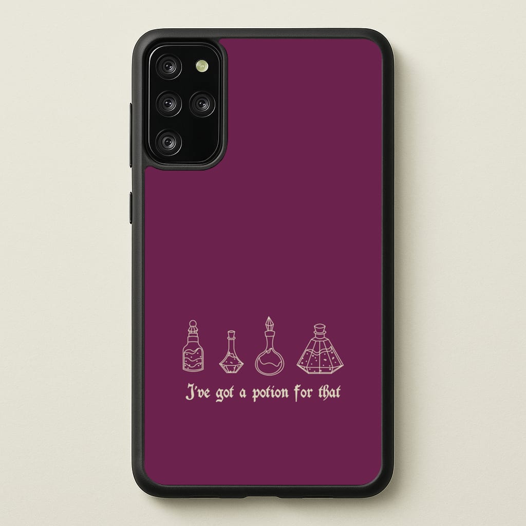 I've Got A Potion For You Dark Pink - Goth Aesthetic Phone Case for Galaxy S20 Plus