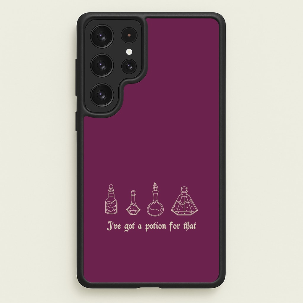 I've Got A Potion For You Dark Pink - Goth Aesthetic Phone Case for Galaxy S22 Ultra