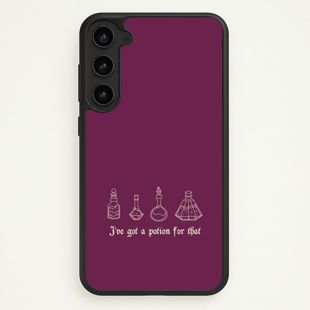 I've Got A Potion For You Dark Pink - Goth Aesthetic Phone Case for Galaxy S23 Plus