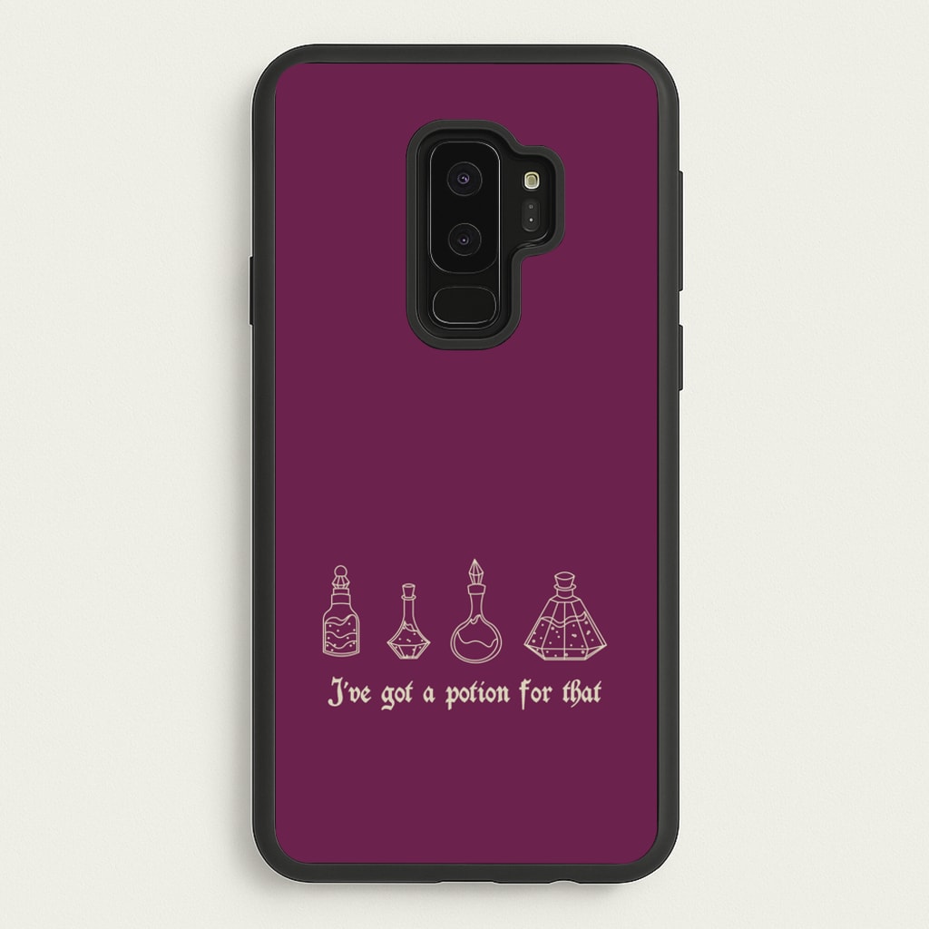 I've Got A Potion For You Dark Pink - Goth Aesthetic Phone Case for Galaxy S9 Plus