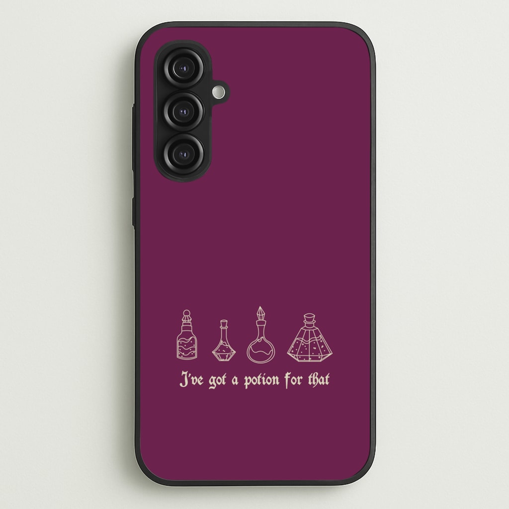 I've Got A Potion For You Dark Pink - Goth Aesthetic Phone Case for Galaxy S23FE