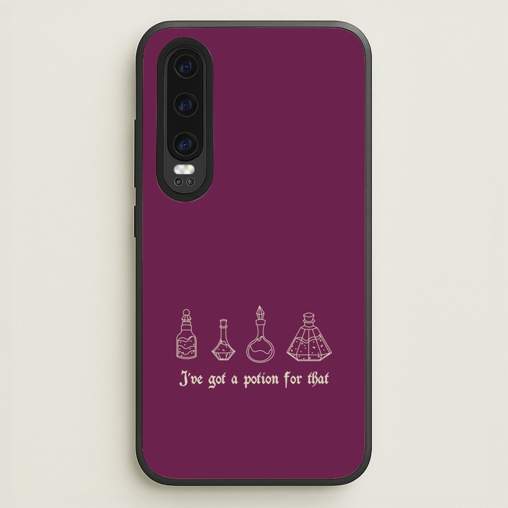 I've Got A Potion For You Dark Pink - Goth Aesthetic Phone Case for Huawei P30