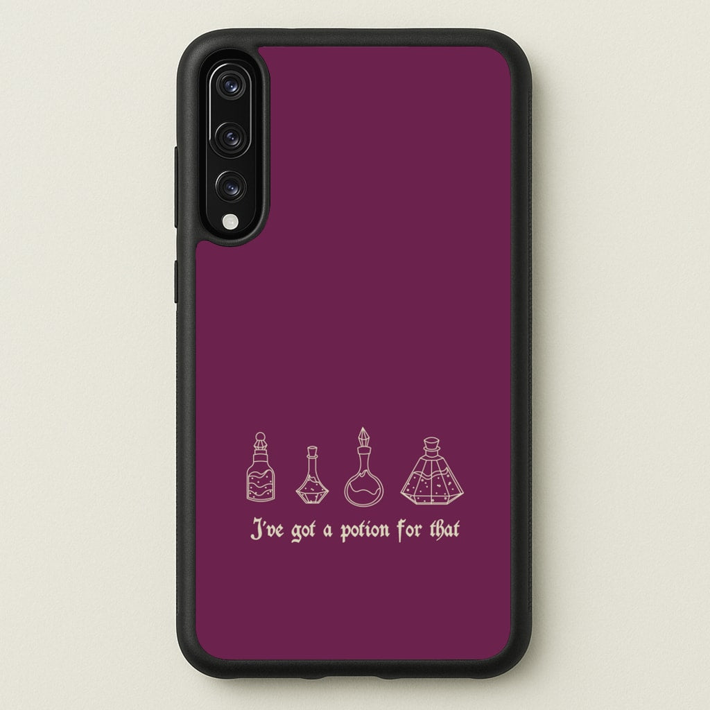 I've Got A Potion For You Dark Pink - Goth Aesthetic Phone Case for Huawei P20 Pro