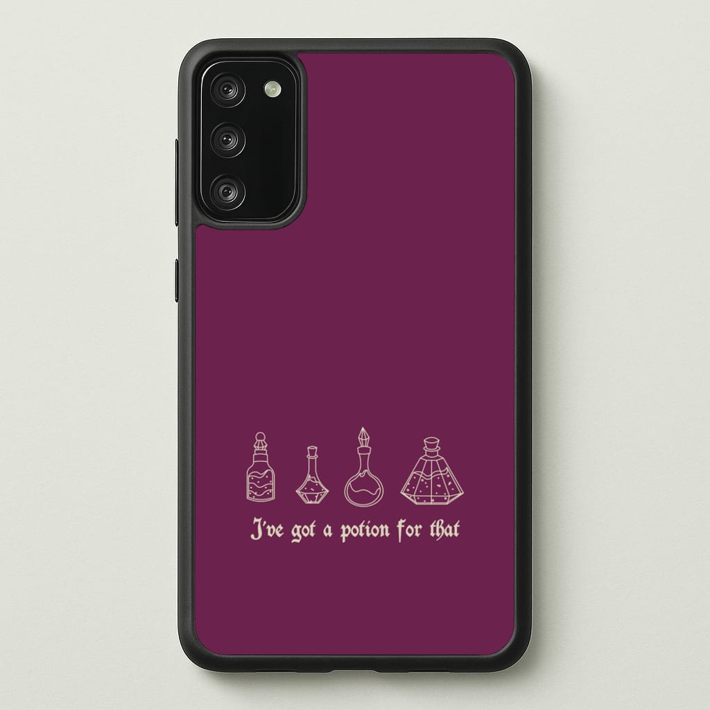 I've Got A Potion For You Dark Pink - Goth Aesthetic Phone Case for Galaxy S20FE