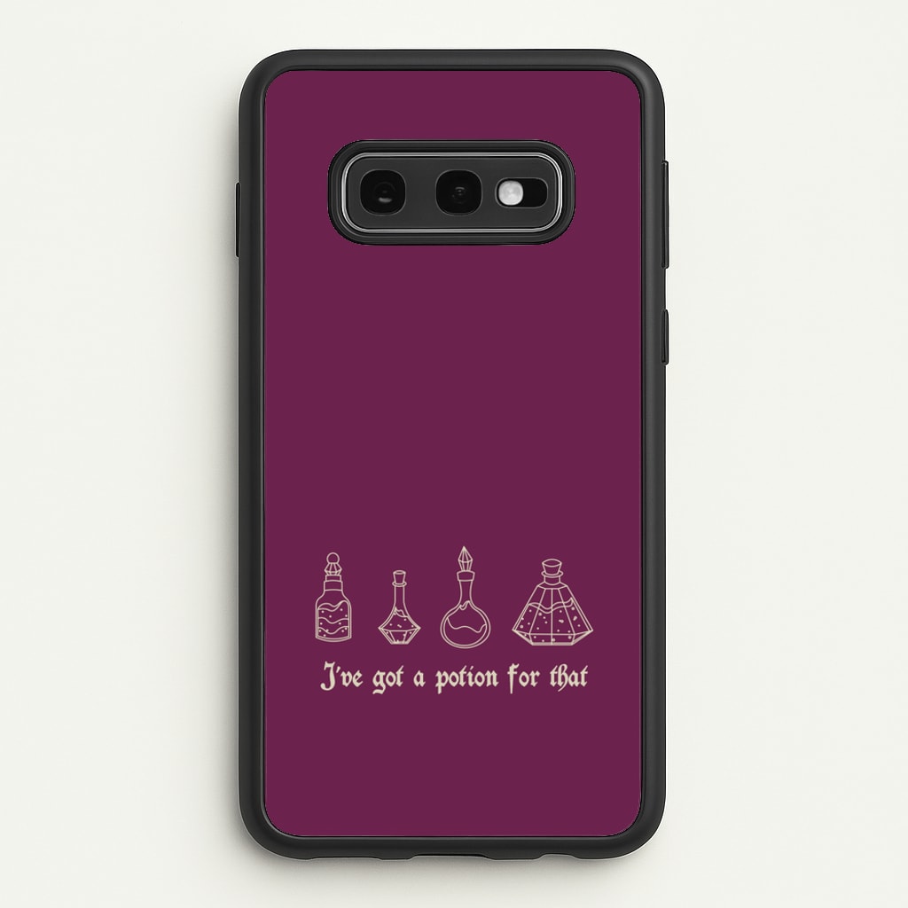 I've Got A Potion For You Dark Pink - Goth Aesthetic Phone Case for Galaxy S10e