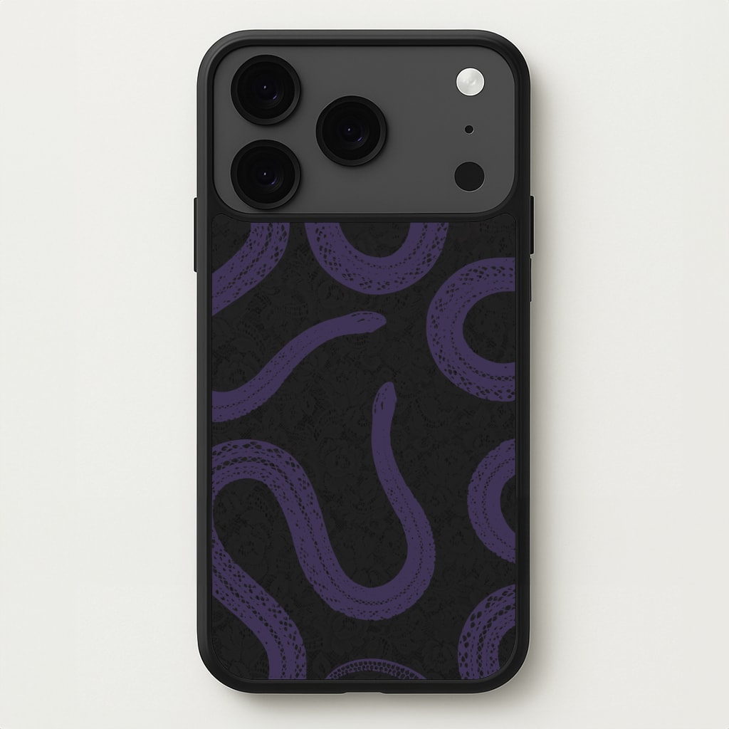 Snakes And Lace Pattern Phone Case for iPhone 17 Pro