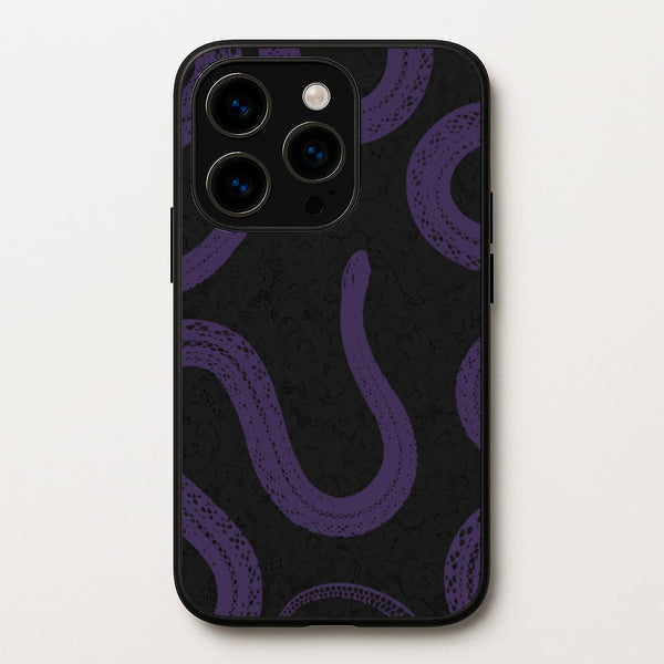 Snakes And Lace Pattern - Goth Aesthetic Phone Case for iPhone 15 Pro