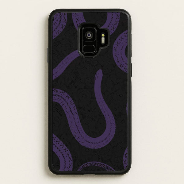Snakes And Lace Pattern - Goth Aesthetic Phone Case for Galaxy S9