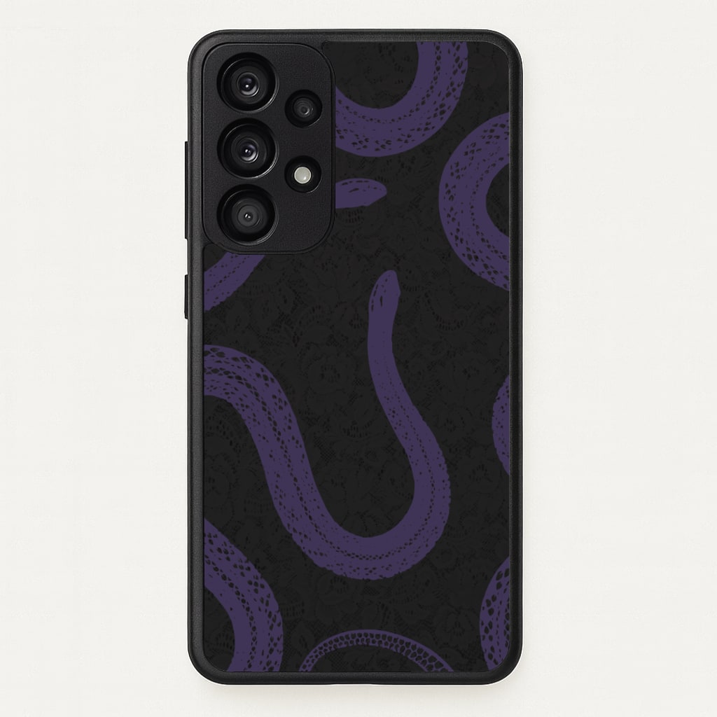 Snakes And Lace Pattern - Goth Aesthetic Phone Case for Galaxy A33