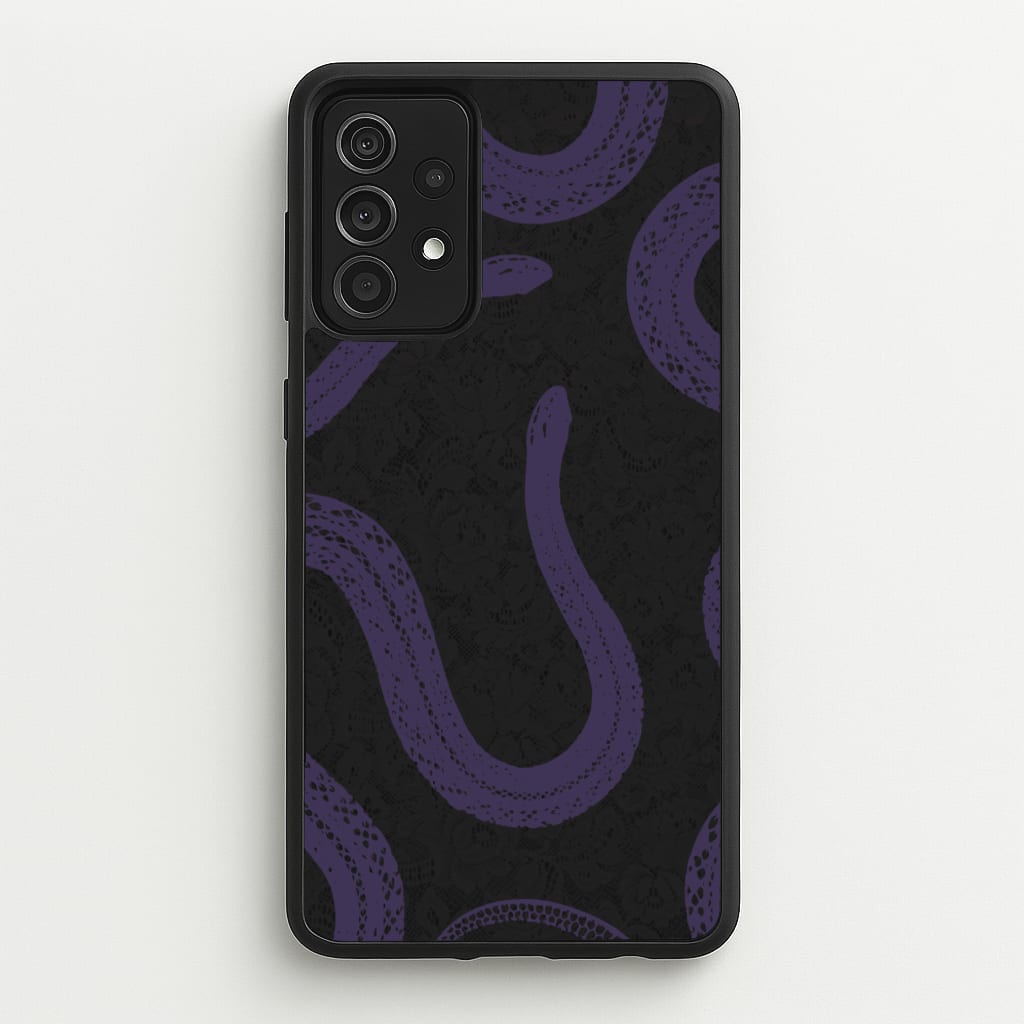 Snakes And Lace Pattern - Goth Aesthetic Phone Case for Galaxy A52 / A52s