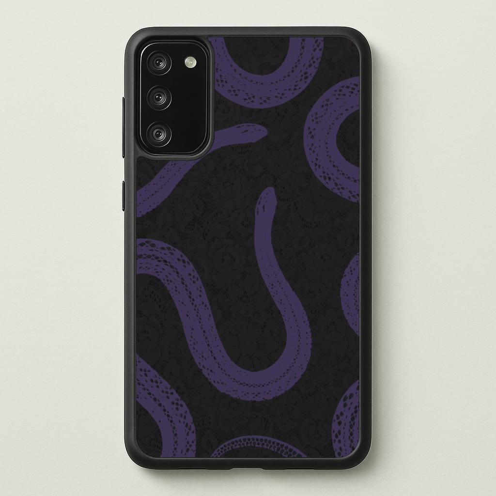 Snakes And Lace Pattern - Goth Aesthetic Phone Case for Galaxy S20FE