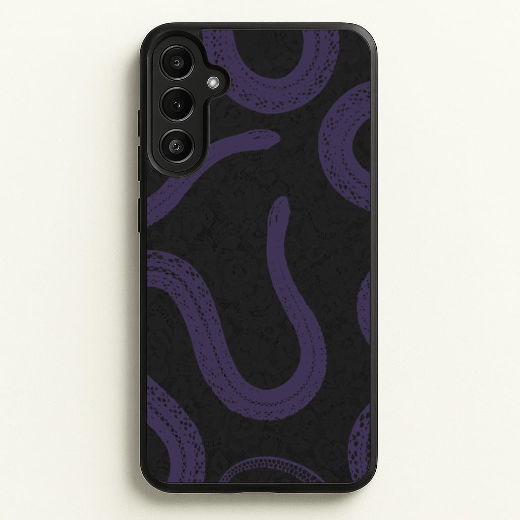 Snakes And Lace Pattern - Goth Aesthetic Phone Case for Galaxy A34