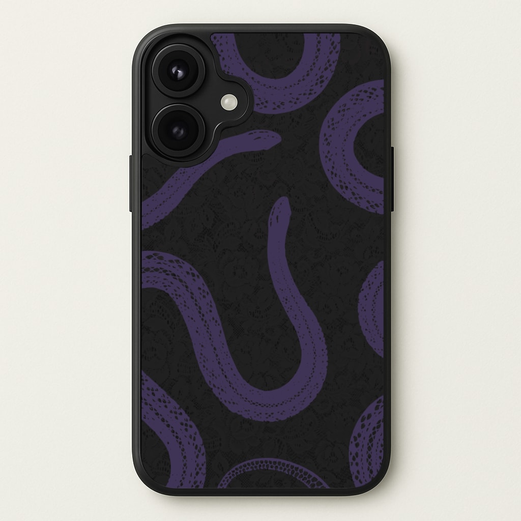 Snakes And Lace Pattern Phone Case for iPhone 17