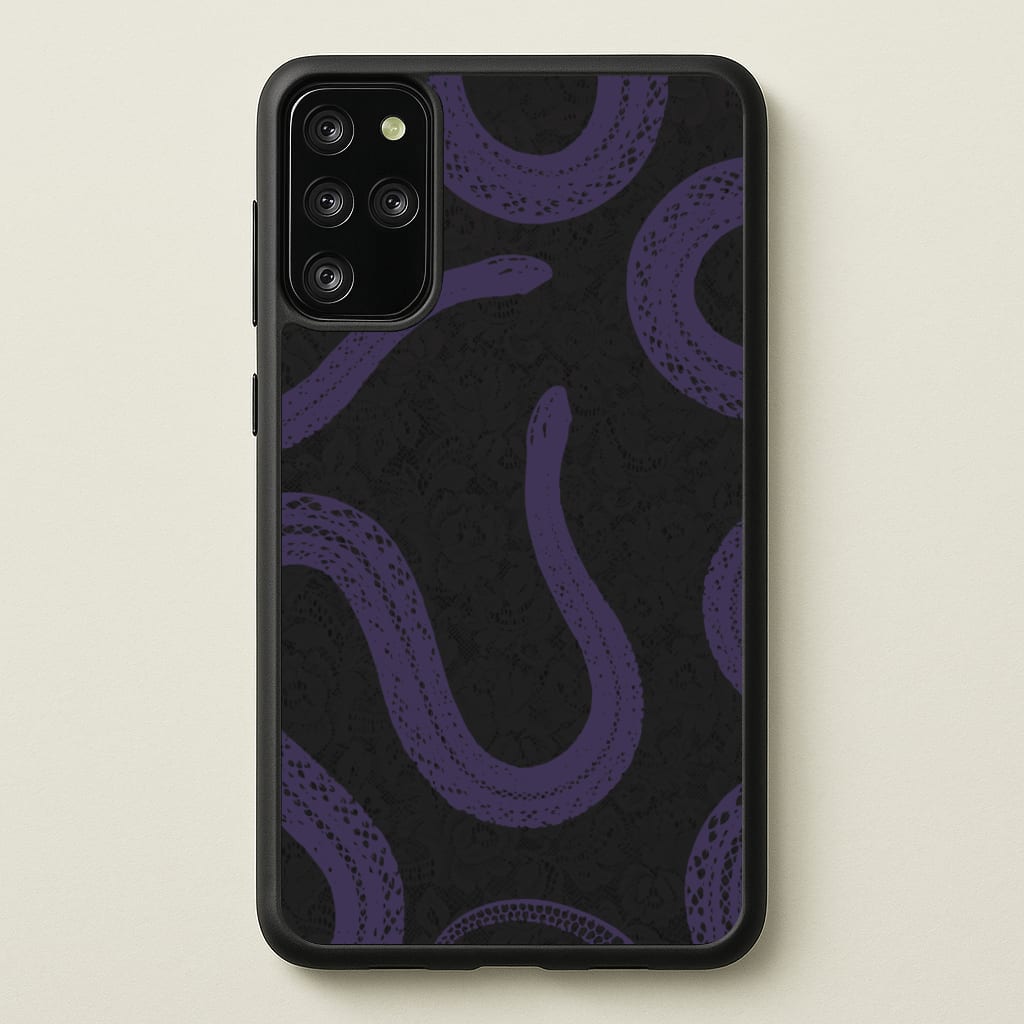 Snakes And Lace Pattern - Goth Aesthetic Phone Case for Galaxy S20 Plus