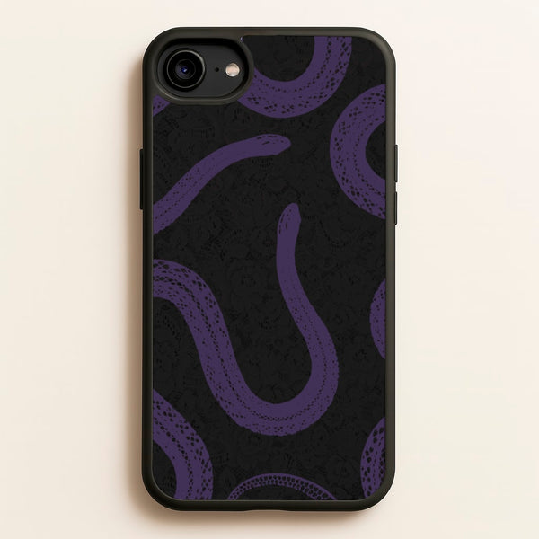 Snakes And Lace Pattern - Goth Aesthetic Phone Case for iPhone 6 / 7 / 8 / SE