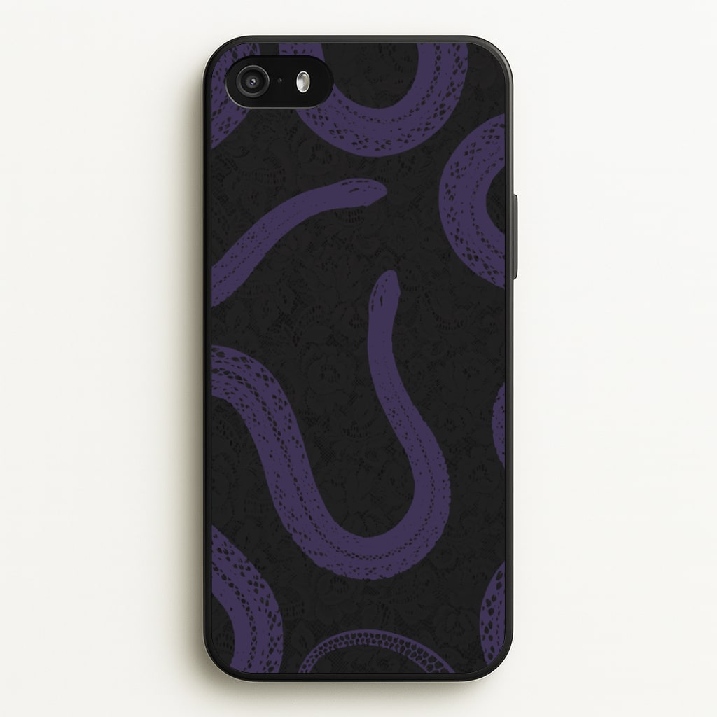 Snakes And Lace Pattern - Goth Aesthetic Phone Case for iPhone 5 / 5s / SE 2016