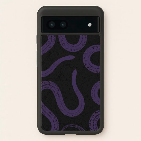 Snakes And Lace Pattern - Goth Aesthetic Phone Case for Google Pixel 6a