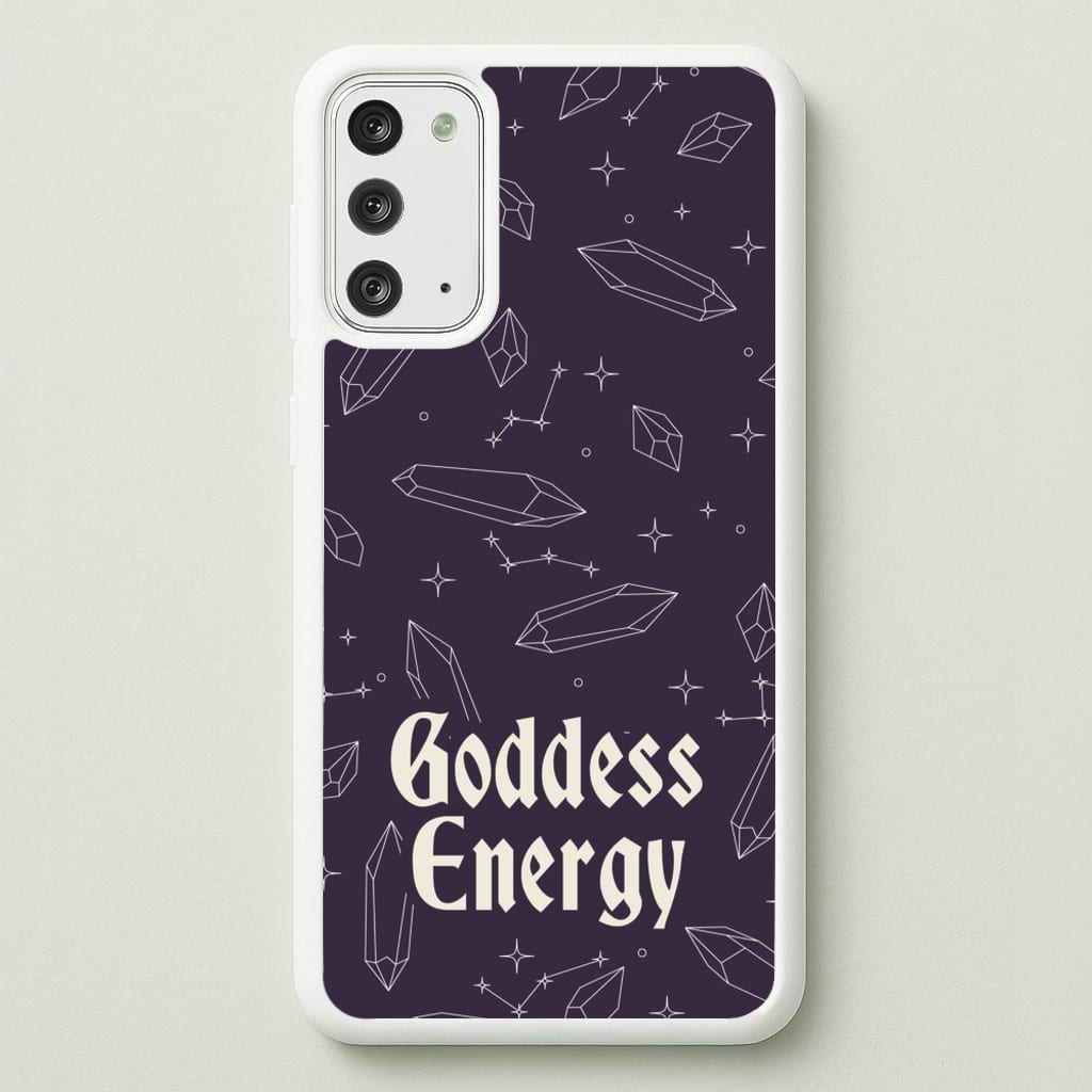 Goodess Energy Pattern - Goth Aesthetic Phone Case for Galaxy Note 20