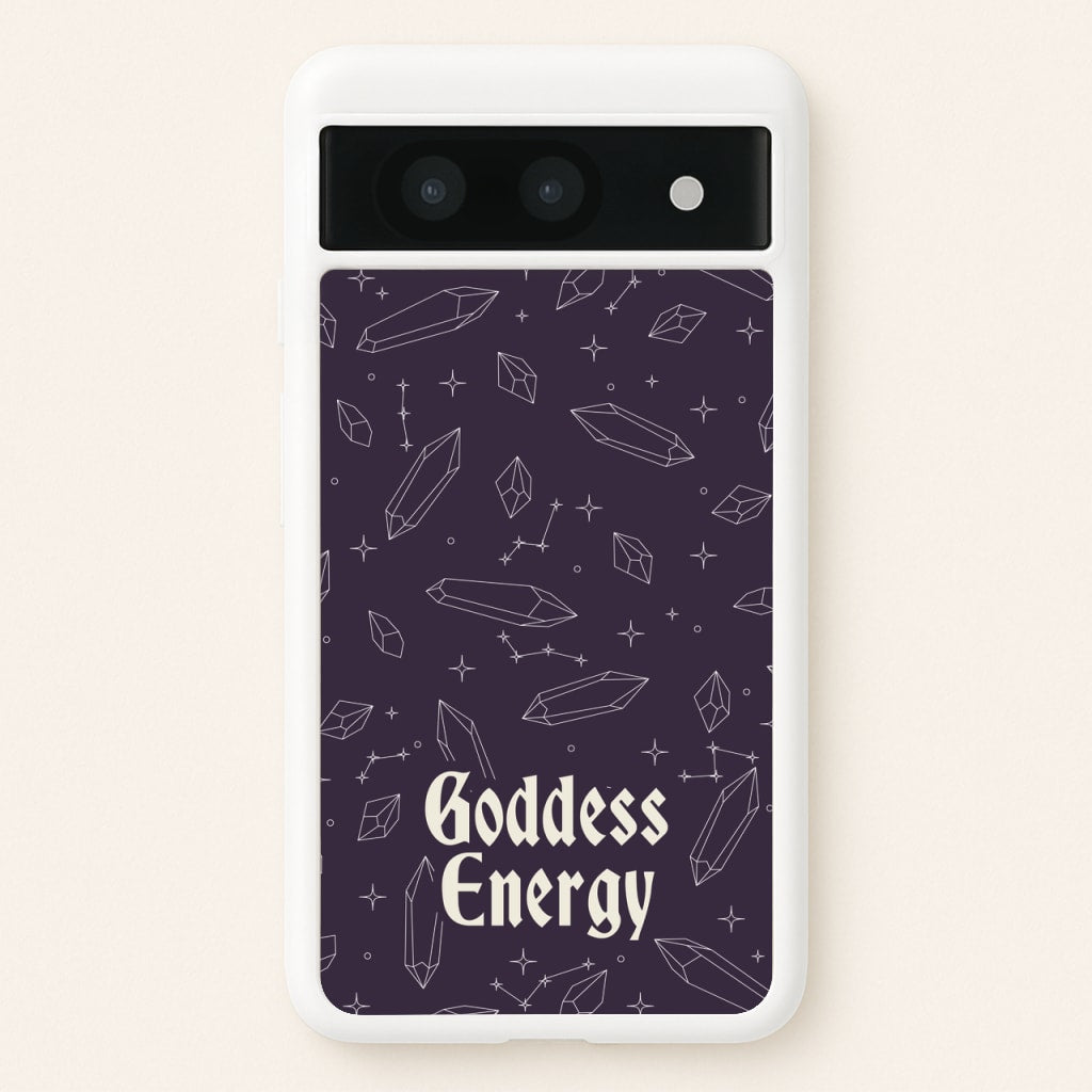 Goodess Energy Pattern - Goth Aesthetic Phone Case for Google Pixel 8a