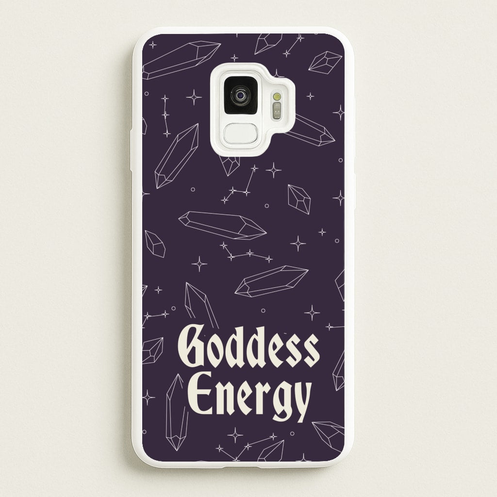 Goodess Energy Pattern - Goth Aesthetic Phone Case for Galaxy S9