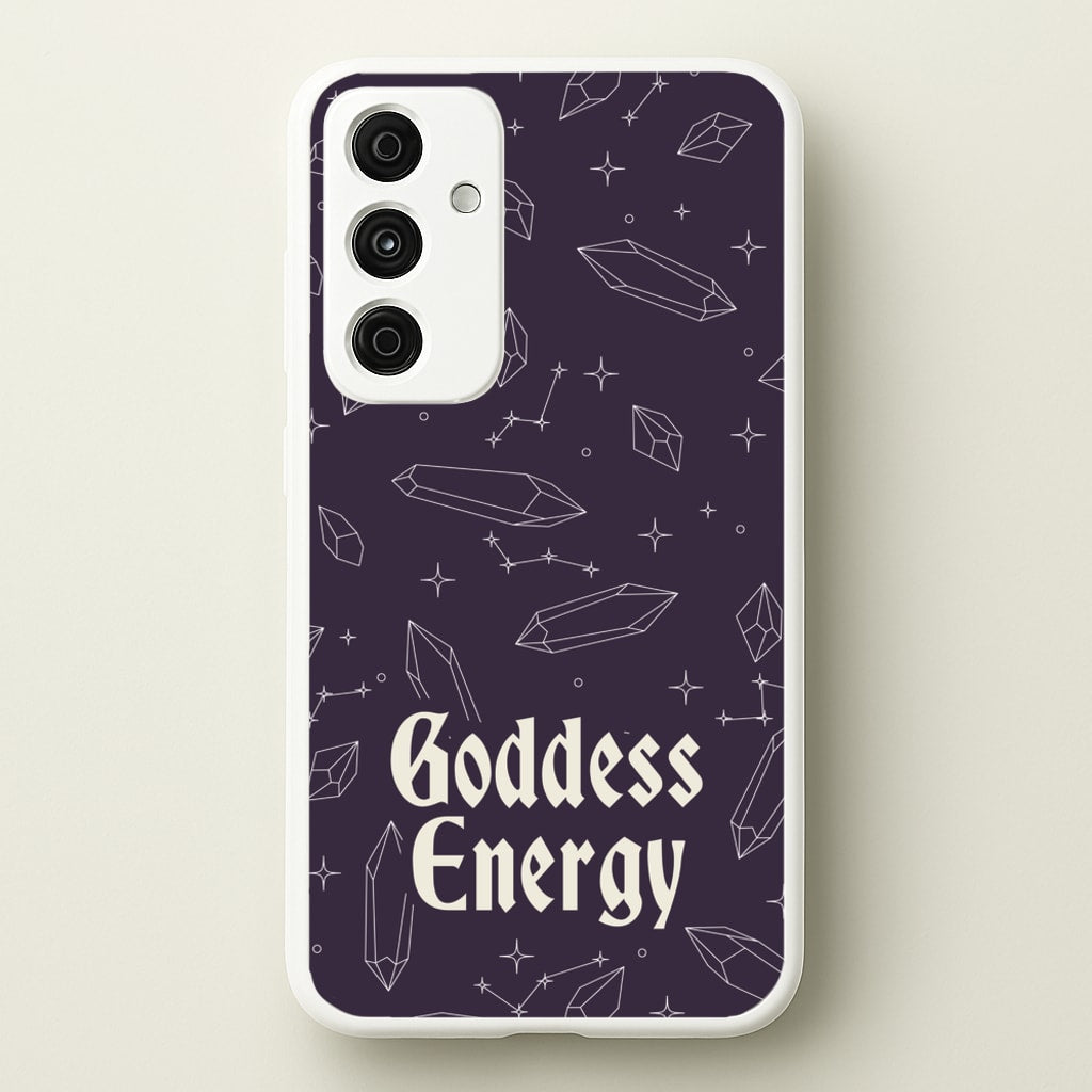 Goodess Energy Pattern - Goth Aesthetic Phone Case for Galaxy A55