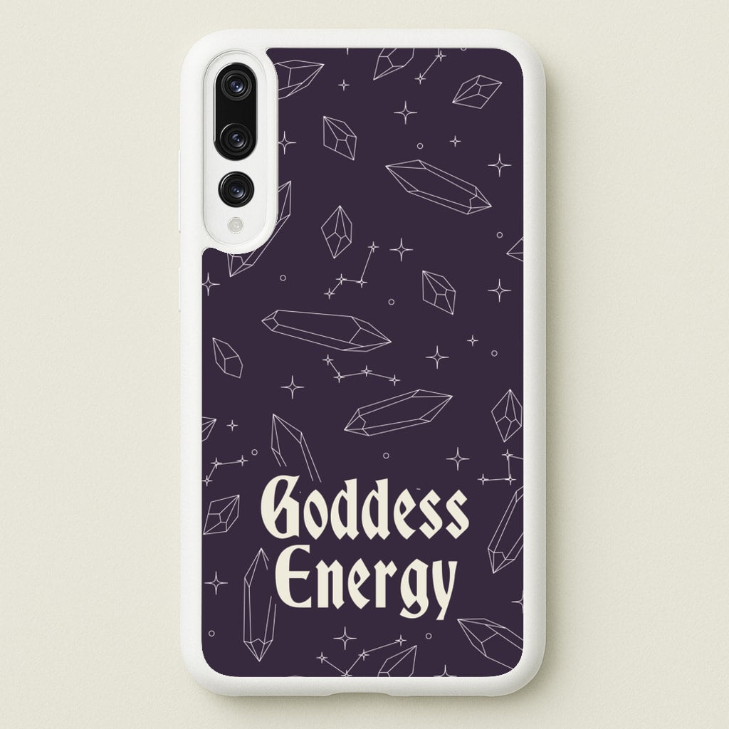 Goodess Energy Pattern - Goth Aesthetic Phone Case for Huawei P20 Pro