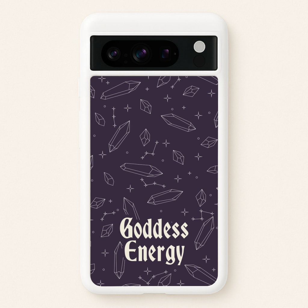 Goodess Energy Pattern - Goth Aesthetic Phone Case for Google Pixel 8 Pro