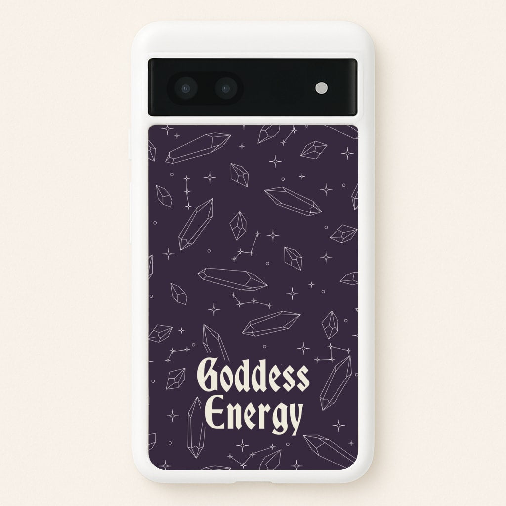 Goodess Energy Pattern - Goth Aesthetic Phone Case for Google Pixel 7a
