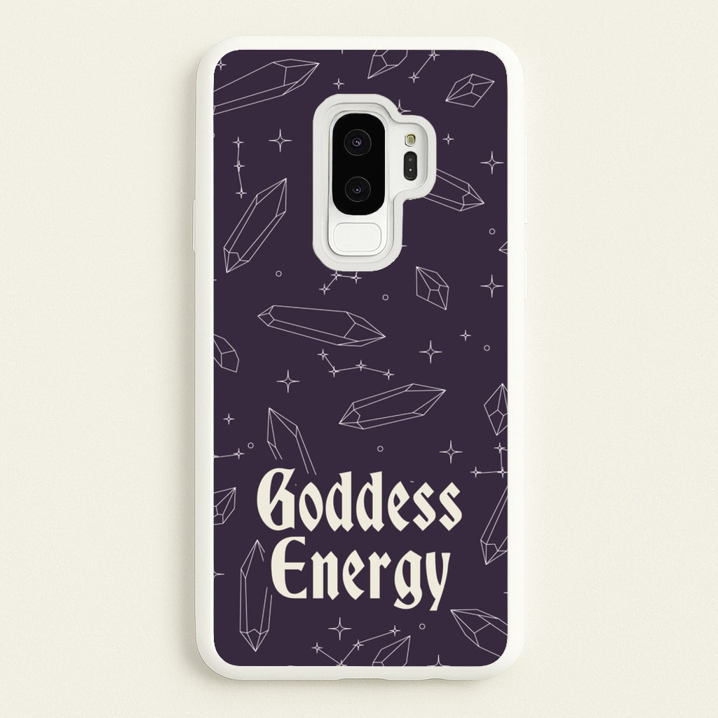 Goodess Energy Pattern - Goth Aesthetic Phone Case for Galaxy S9 Plus