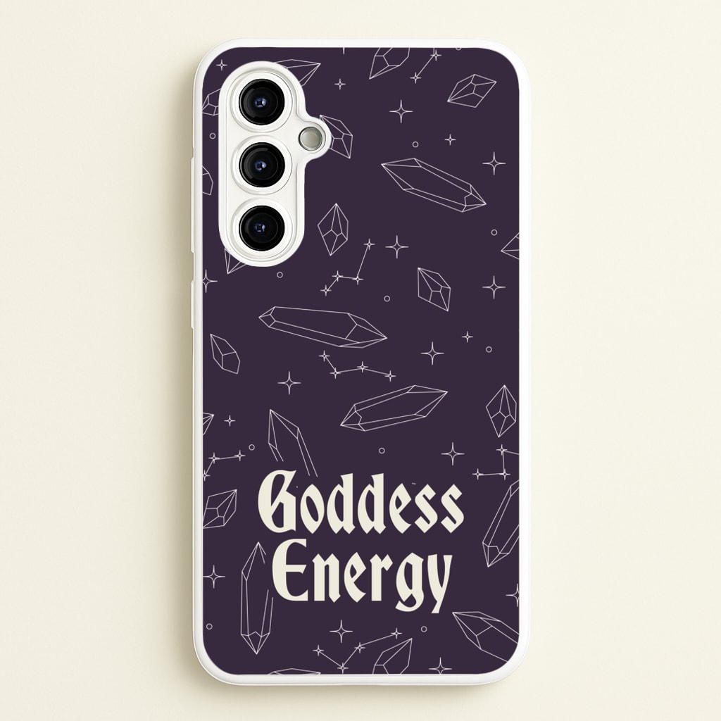 Goodess Energy Pattern - Goth Aesthetic Phone Case for Galaxy A54