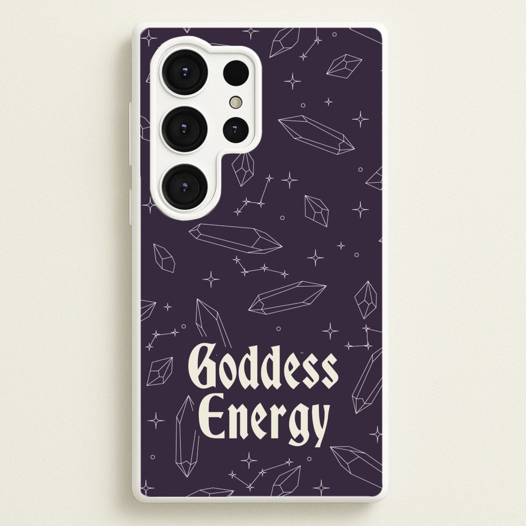 Goodess Energy Pattern - Goth Aesthetic Phone Case for Galaxy S25 Ultra