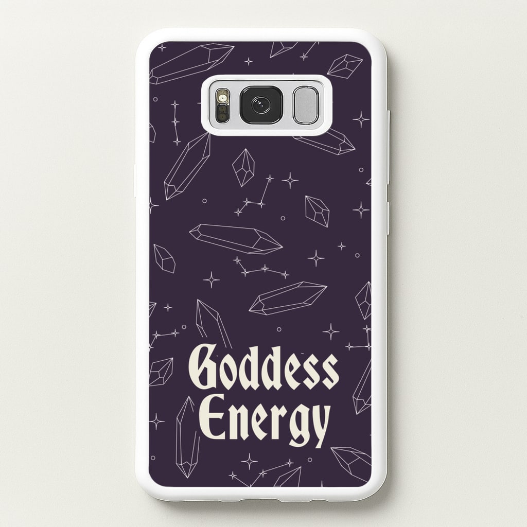 Goodess Energy Pattern - Goth Aesthetic Phone Case for Galaxy S8